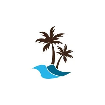 Summer logo icon template Stock Illustration