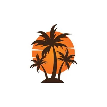 Summer logo icon template Stock Illustration