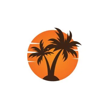Summer logo icon template Stock Illustration