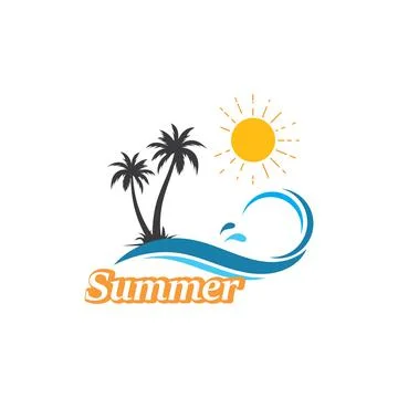 Summer  logo icon vector illustration Stock-Illustration