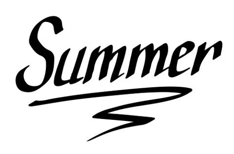Summer logo Illustrazione stock