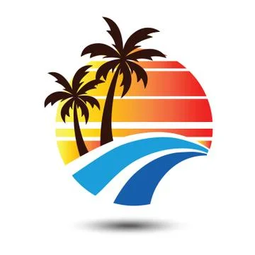 Summer logo Stock Illustration