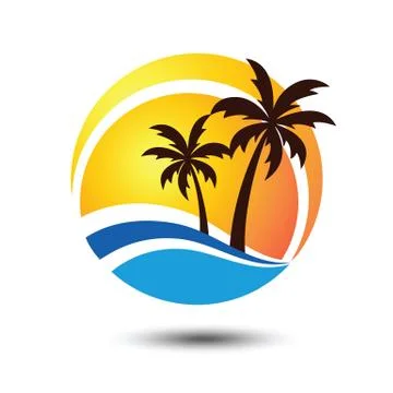 Summer logo Illustrazione stock