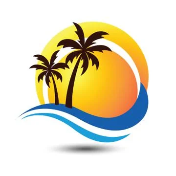 Summer logo Stock Illustration