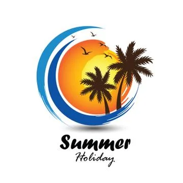 Summer logo Stock Illustration