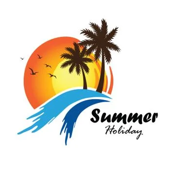 Summer logo Stock Illustration