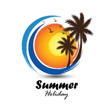 Summer logo Stock Illustration