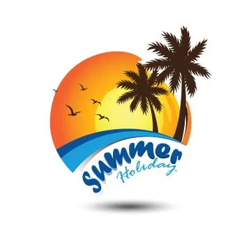 Summer logo Stock Illustration