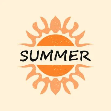Summer logo Stock Illustration