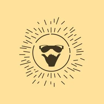 Summer logo Illustrazione stock