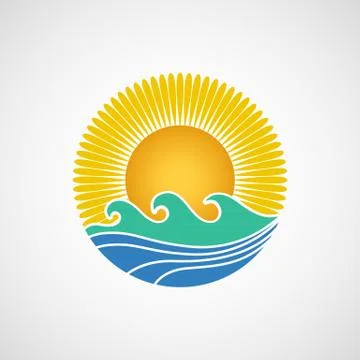 Summer logo vector Stock Illustration