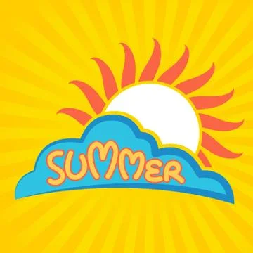 Summer logo vector Stock Illustration