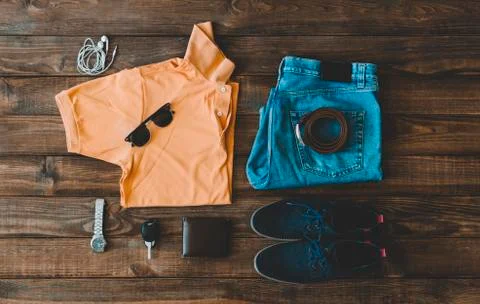 Summer Man Outfit Stock Photos