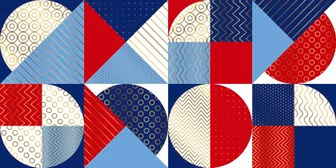 Summer Marine geometric pattern. Illustrazione stock