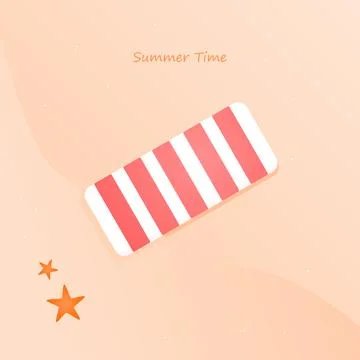 Summer mat illustration vector Stock Illustration