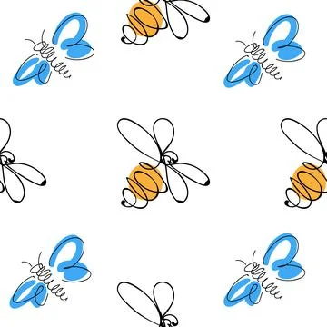 Summer meadow collection Stock Illustration