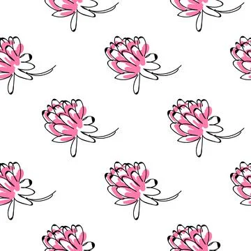 Summer meadow doodles collection Stock Illustration