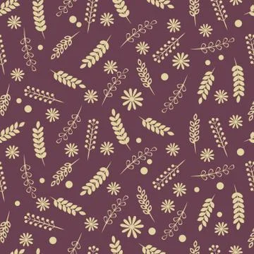 Summer meadow pattern Stock Illustration