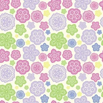 Summer meadow seamless pattern Stock Illustration
