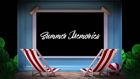 Summer Memories Overlay Titles 스톡 After Effects