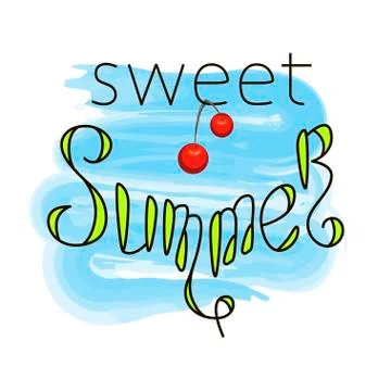 Summer menu banner Stock Illustration
