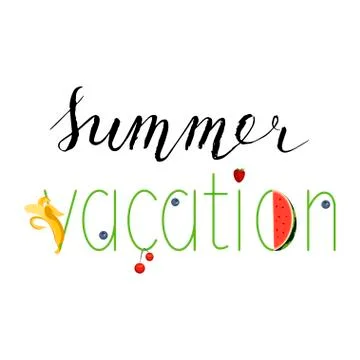 Summer menu banner Stock Illustration