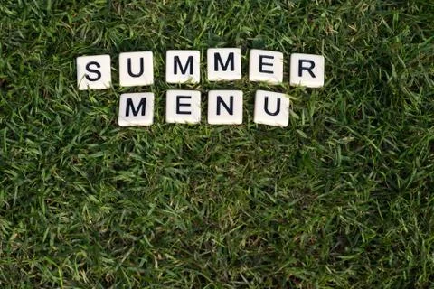 Summer menu 스톡 사진