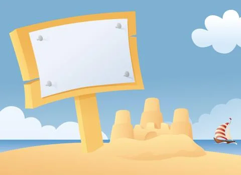Summer message Stock Illustration
