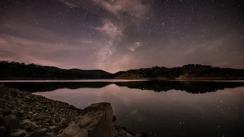 Summer Milky Way Stock Footage