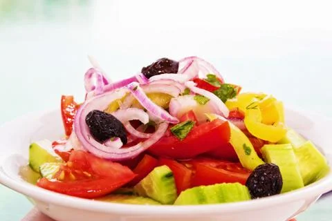 Summer mixed salad. Foto stock