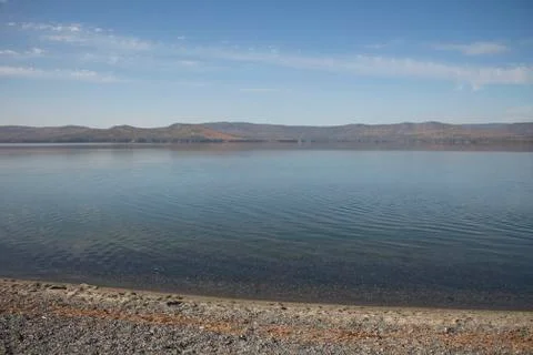 Summer mountain lake Stock Photos
