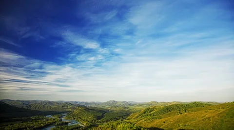 Summer mountain landscape Video stock 42357792