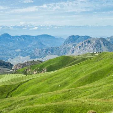 Summer mountain landscape Stock Photos