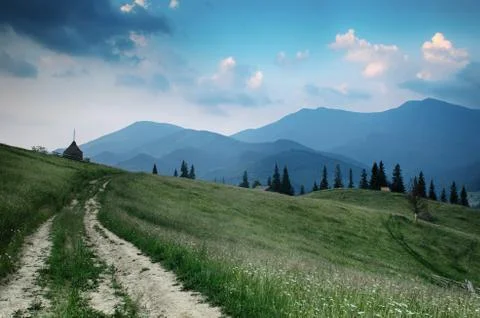 Summer mountain landscape Stock-Fotos