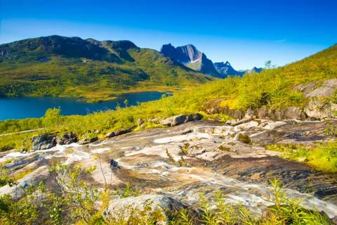 Summer mountain landscape Foto stock