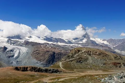 The summer mountain landscape Stock Photos