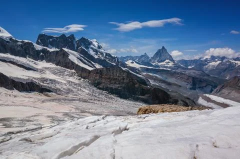 The summer mountain landscape Stock Photos