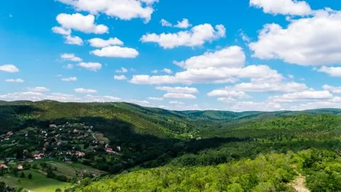 Summer mountain landscape Stock Photos