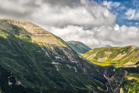 Summer mountain landscape Stock Photos
