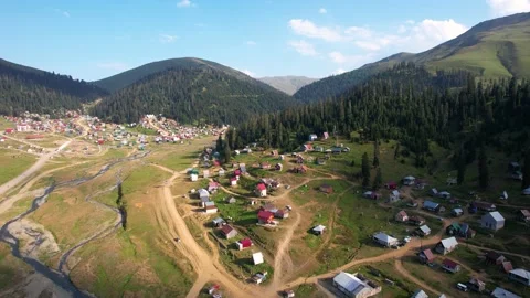 Summer in the mountain resort Stock Footage 235618369