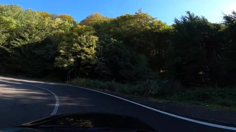 Summer Mountain Road Stock Footage 143646534