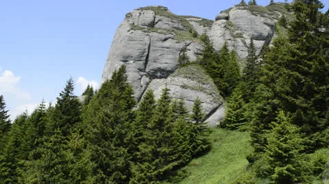 Summer mountain route Stock Footage 25060262