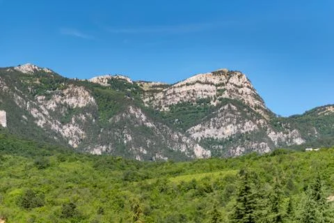 Summer mountain view landscape Stock Photos