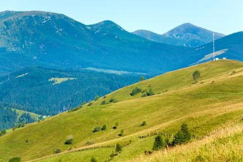 Summer mountain view Stock Photos