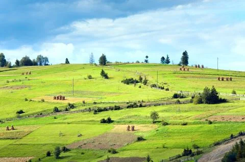 Summer mountain view Stock Photos