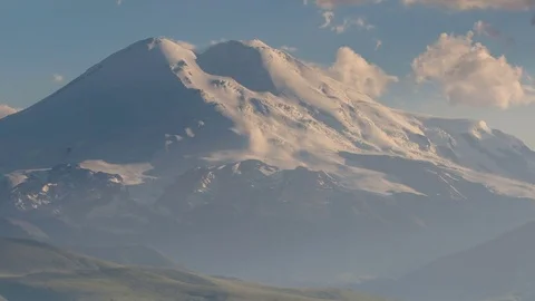 Summer in the mountains of the Caucasus. Formation and movement of clouds Video stock 79200512