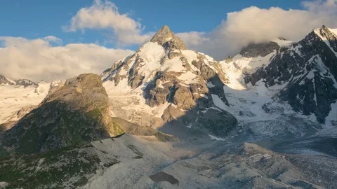 Summer in the mountains of the Caucasus. Formation and movement of clouds Stock Footage 79268377