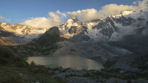 Summer in the mountains of the Caucasus. Formation and movement of clouds Stock Footage 82425647
