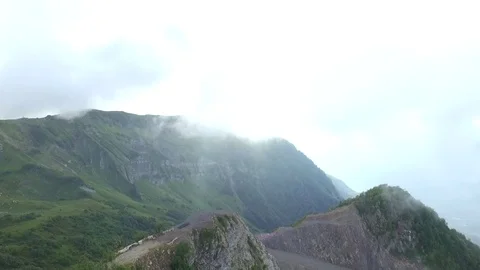 Summer mountains with clouds Stock Footage 70320973