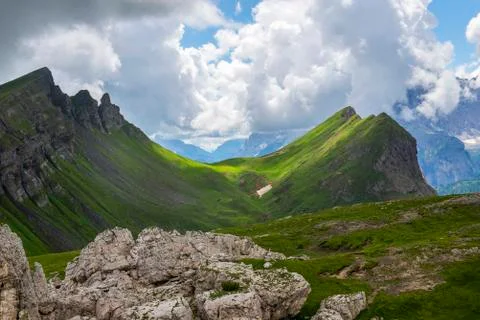 Summer mountains landscape Stock Photos